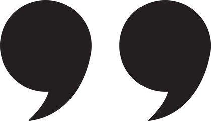 Quotes Icon Vector Illustration Simple