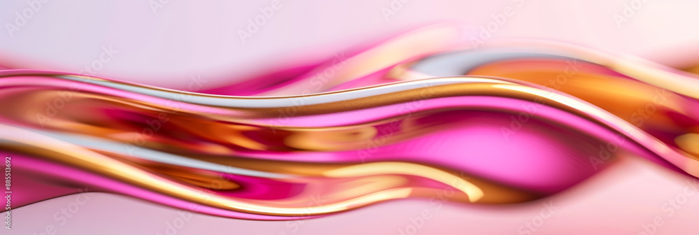 Poster diwali abstract background with wave patterns in pink and gold fluid and dynamic