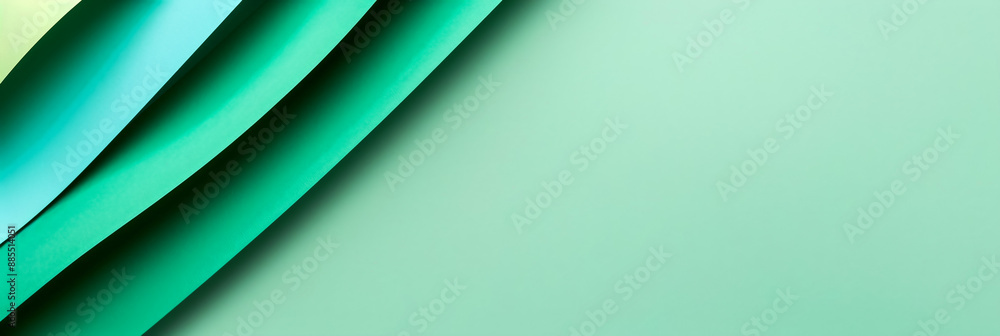 Poster gradient background transitioning from mint green to turquoise trendy and refreshing smooth blend