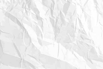 White clean crumpled paper