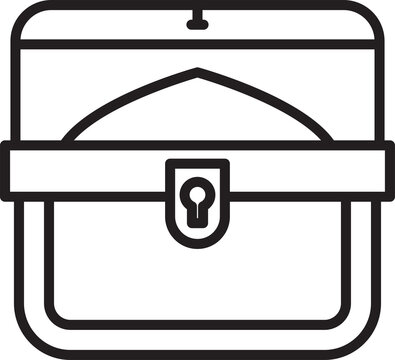 recommend clip art: Treasure Chest Icon Line Art