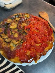tomato pie on a plate