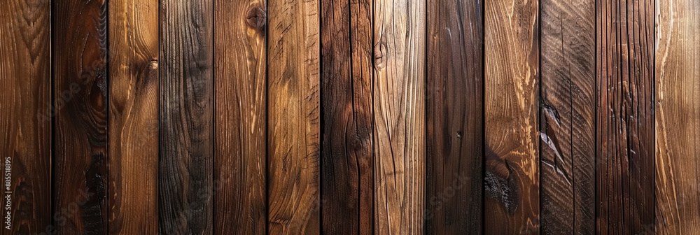 Poster dark wood background with soft shadows ideal for a minimalist design theme