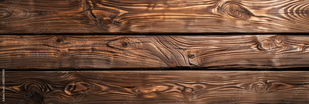 Poster isolated dark wood plank background on a gradient backdrop focus on texture and grain