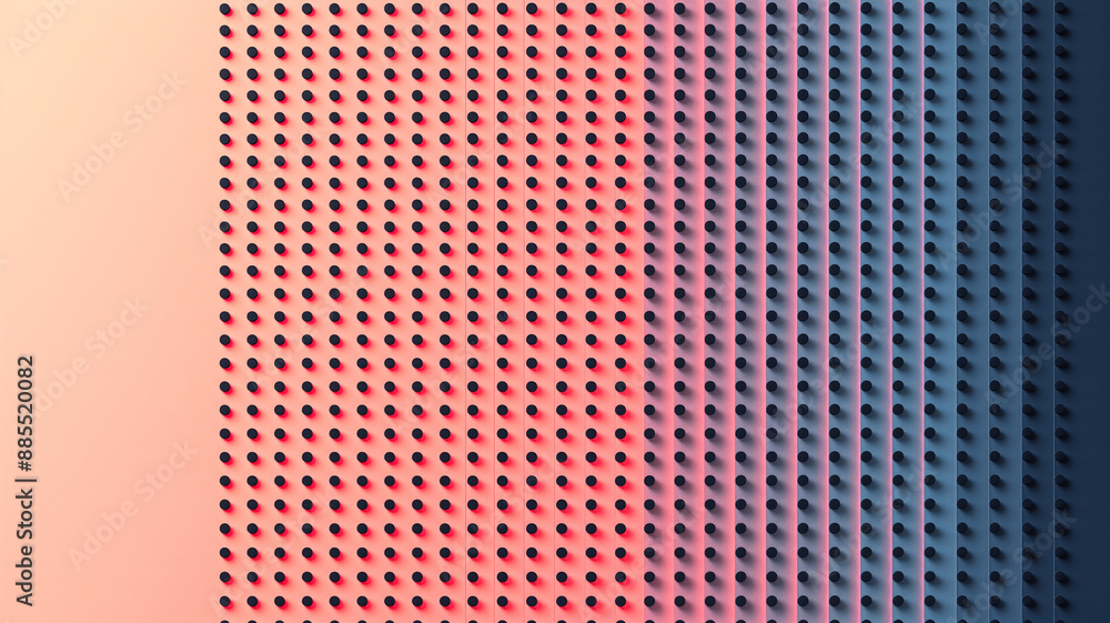 Poster modern gradient background featuring a blend of peach and navy blue halftone elements for added text