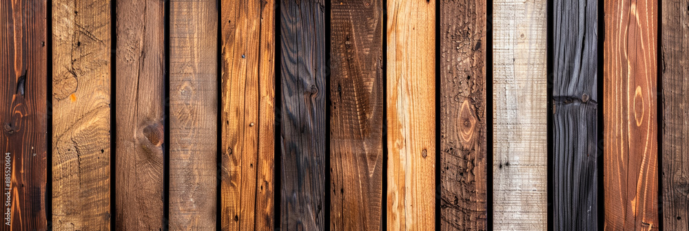 Aufkleber wide angle view of a dark wood background with subtle variations in color and texture smooth surface