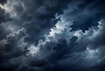 Obraz premium dark grey and blue clouds like background, swirls, lights and fractals, stormy sky background