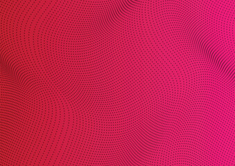 Halftone Wave Background Design vector. Pink color and Red and pink color background 