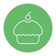 Chocolate Cupcake Icon