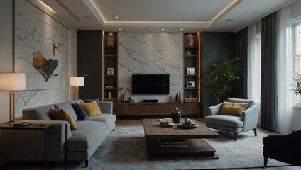 Room adaptation Living room transformation