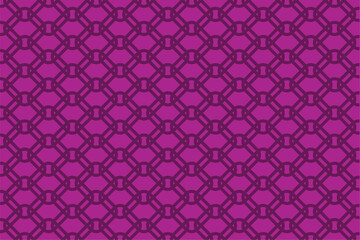 Pink Geometric Seamless Pattern with Tribal Shape. Pattern designed in Aztec, Moroccan, Thai, Luxury Arabic Style. Wallpaper. Vector Illustration Background