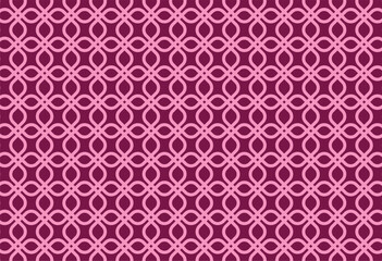 Pink Geometric Seamless Pattern with Tribal Shape. Pattern designed in Ikat, Aztec, Moroccan, Thai, Luxury Arabic Style. Ideal for Fabric Garment, Ceramics, Wallpaper. Vector Illustration Background