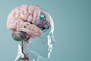  brain augmented reality integration with AI, artificial intelligence robot brain 