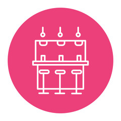 Naklejka premium Bar Counter Icon