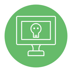 Computer Hacked Icon
