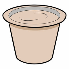 Yogurt container  vector illustration
