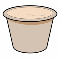 Yogurt container  vector illustration