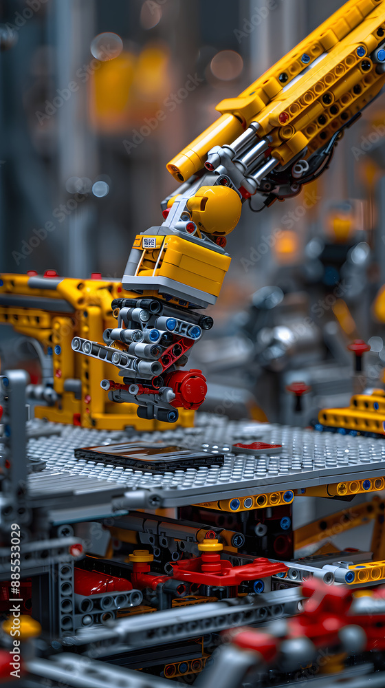 Poster an assembly line built in that is falling apart