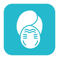 Wrinkled Face vector icon. Can be used for Skincare iconset.