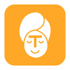 T Zone vector icon. Can be used for Skincare iconset.