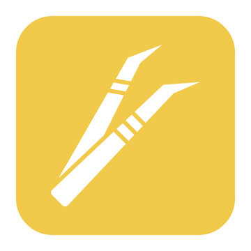 recommend clip art: Tweezers vector icon. Can be used for Skincare iconset.