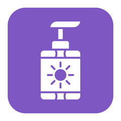 After Sun Lotion vector icon. Can be used for Skincare iconset.