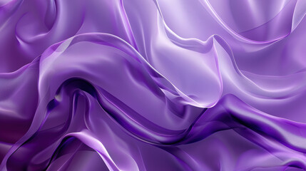 Fototapeta premium Silky Waves of Purple in Evening Light