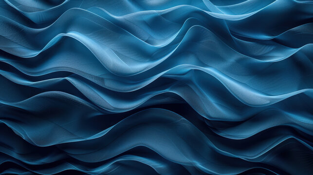 Abstract Midnight Ocean Waves