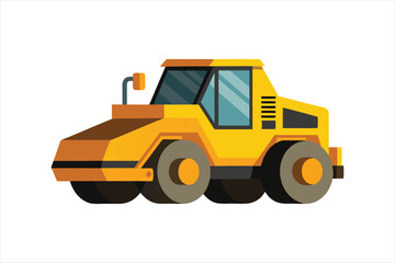 Fototapeta premium Asphalt Paver Construction vehicle Vector artwork illustration