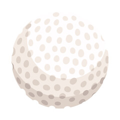 Golf ball. Realistic sport ball vector illustration isolated on transparent background