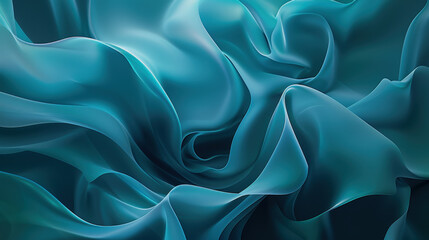 Obraz premium Elegant Blue Fabric Waves