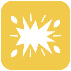Explosion vector icon. Can be used for Science Fiction iconset.