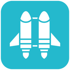 Jetpack vector icon. Can be used for Science Fiction iconset.