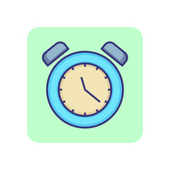 Time line icon. Watch, stopwatch, alarm clock. Time management concept. Can be used for topics like morning, daily routine, deadline