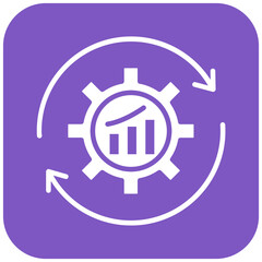 Continuous Improvement vector icon. Can be used for Leadership iconset.