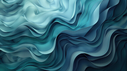 Abstract Wave-like Layers in Ocean Tones 