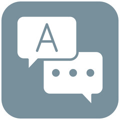 Answer vector icon. Can be used for Contact Us iconset.