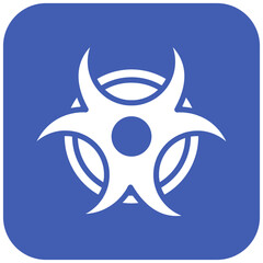 Biohazard vector icon. Can be used for Earth Day iconset.