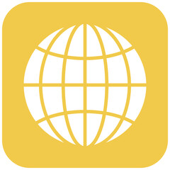 Globe vector icon. Can be used for Earth Day iconset.