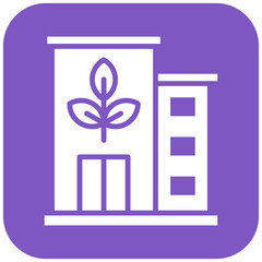 Green Building vector icon. Can be used for Earth Day iconset.