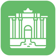 Trevi Fountain vector icon. Can be used for Italy iconset.