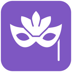 Obraz premium Venetian Mask vector icon. Can be used for Italy iconset.