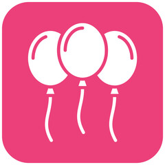 Balloon vector icon. Can be used for Festa Junina iconset.