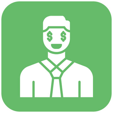 recommend clip art: Greedy Banker vector icon. Can be used for Corruption iconset.