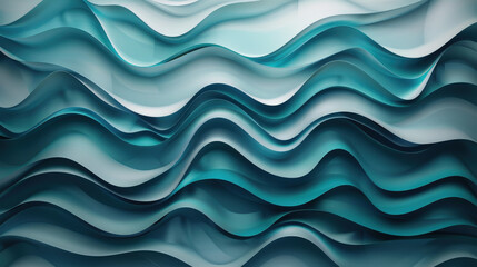 Fototapeta premium Abstract Ocean Wave Layers