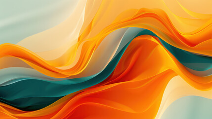 Abstract Wave Colors Morning Light Art