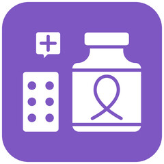 Obraz premium Cancer Treatment vector icon. Can be used for Chemotherapy iconset.