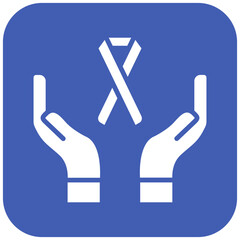 Cancer-Free vector icon. Can be used for Chemotherapy iconset.