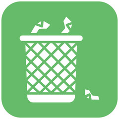 Waste vector icon. Can be used for Lab iconset.