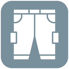 Rugby Pants vector icon. Can be used for Rugby iconset.